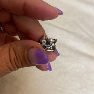 Sand castle charm that can be worn on Pandora bracelet